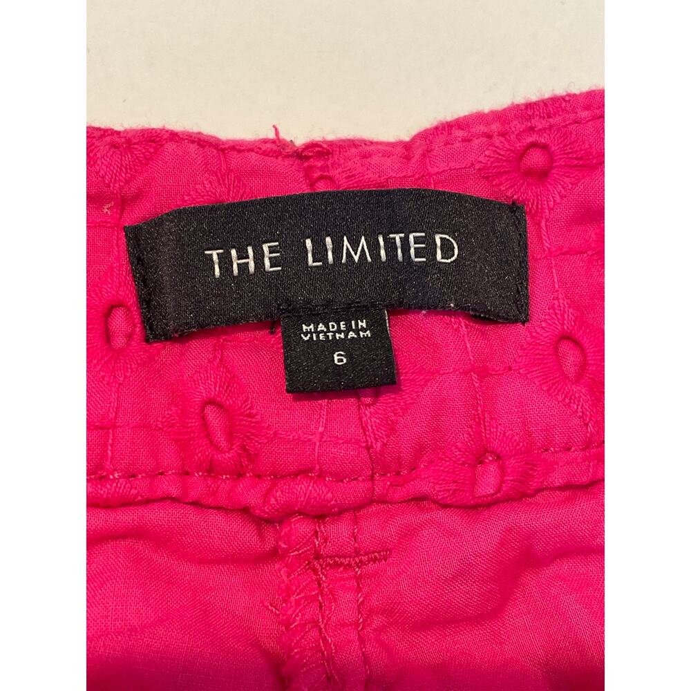 The Limited Shorts Size 6 Pink Cotton Eyelet Embroidered - Picture 5 of 7